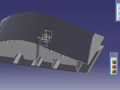 airfoil cad model Free 3D model