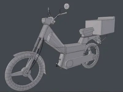 LOW POLY BIKE   Low-poly 3D model