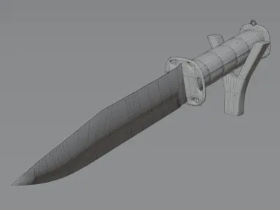 Knife M9 Black 3D model