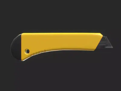 Utility Knife 3D Model Game-Ready Low-poly 3D model