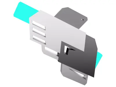 3d Sci-Fi shotguns for shooting in space icon 3D model
