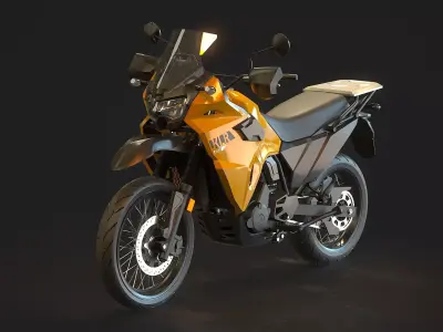 Base model Kawasaki KLR 650 2023  3D model