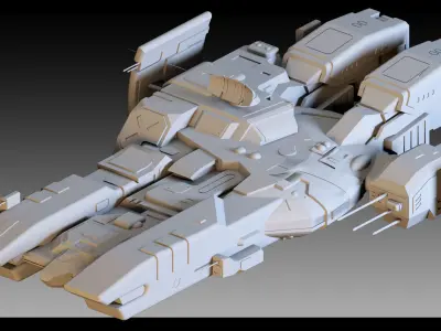 24 Spaceships- Vol 02- High detail 3d models 3D model