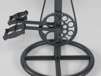 Industrial Barstool 2 3D model