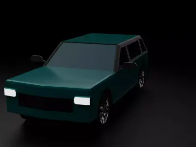 Low Poly Car - Game Ready Stylized Vehicle Low-poly 3D model