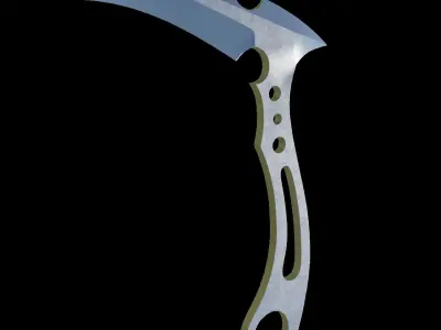 Knife Karambit  Low-poly 3D model