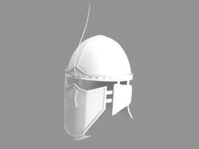Helmet knight 3D model