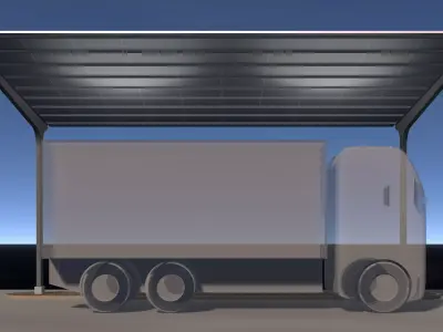 Solar truckport 26U01 3D model