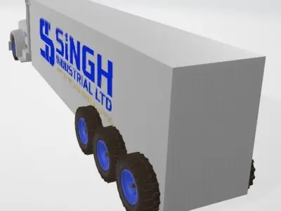 Semi Truck 3D model by sukhvinder2011
