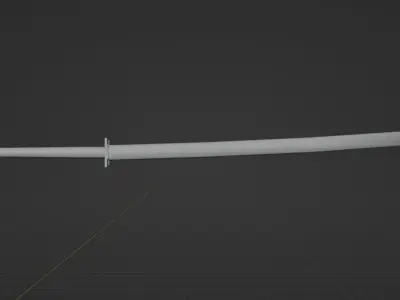 Stylized Low Poly Katana Naruto Anime Style 3D model