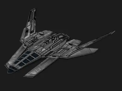 AES-1 Spaceship 3D model