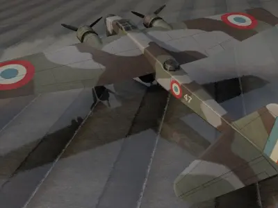 Amiot 143M 3D model