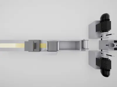 Color Foxing Extruder Machine 3D model