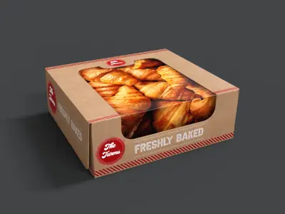 Bread Box Baked  Low-poly 3D model