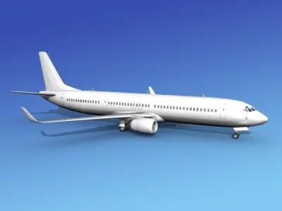 Boeing 737-900ER Unmarked 2 3D model