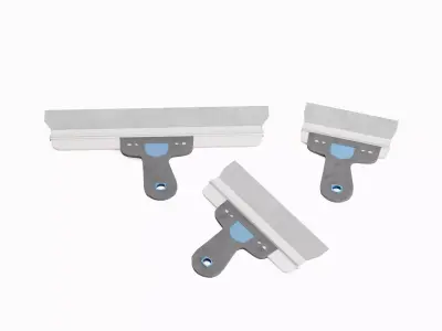 Spatula For Putty 04  Low-poly 3D model