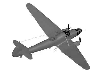 Focke-Wulf Fw 58 Weihe 3D model