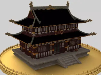 Chinese ancient house 3D model