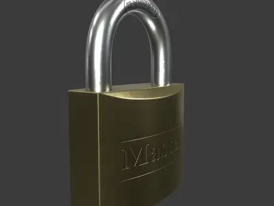 Padlock 3D model by alexsoft