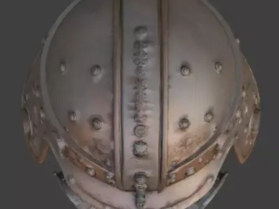 Steampunk Heavy Tactical Helmet 3D Model Low-poly 3D model