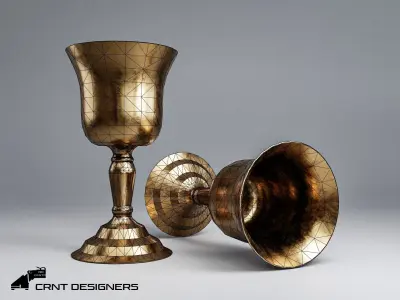 Antique Chalice Low-poly 3D model