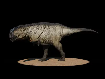 Mapusaurus Low-poly 3D model
