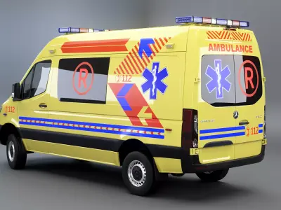 Mercedes Sprinter 4x4 Ambulance 3D model