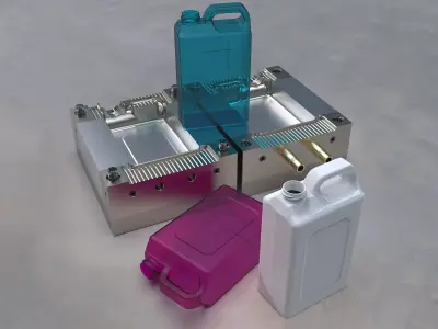 Gallon and Mold 4K 3D model