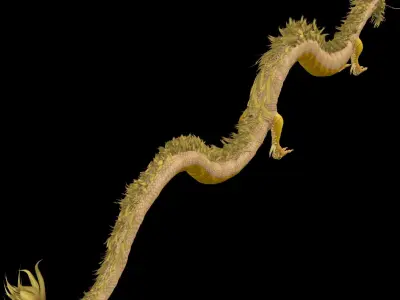  Chinese Dragon Rig 3D model
