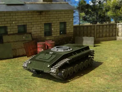 Hornet M0 Tanki Online Free 3D model