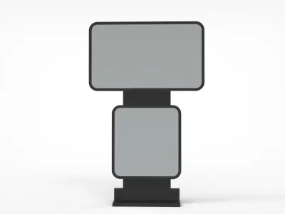 Outdoor Advertising Stand V12 3D model