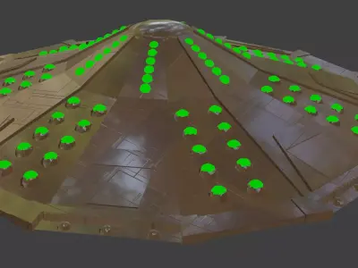 Dalek Saucer from Flux and later episodes 3D model