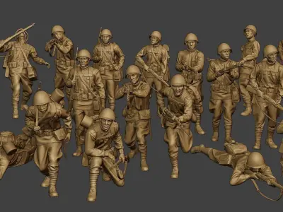 Russian soldiers ww2 R1 Pack 1