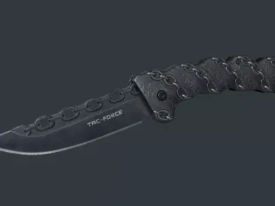 Tac-Force Chain Knife - Low Poly PBR Low-poly 3D model