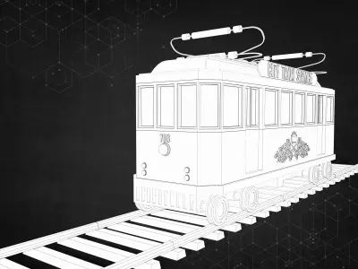 City Tram 3D model purchase