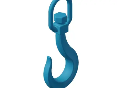 Plastic Crane Hook Toy 3D model