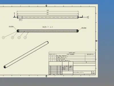 Conveyor Rollers 3D model