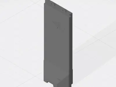 Force Protection  HESCO bastion barrier T-Wall K-Rail 3D print model