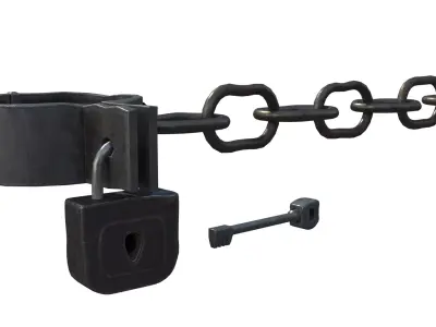 shackles rigged 3D model