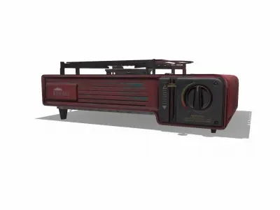 Survival Burner Low-poly 3D model