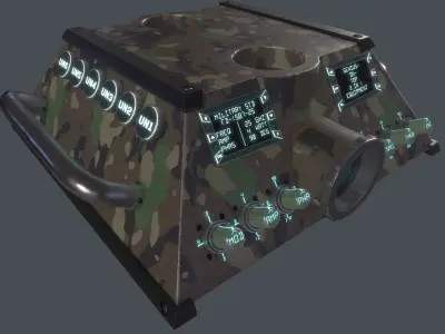 Military Equipment Multi-Function Range Finder Low-poly 3D model