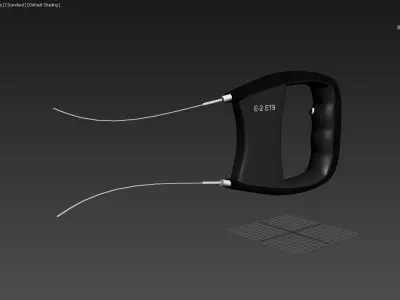 Animated Futuristic Taser Big Stun Gun 3D model