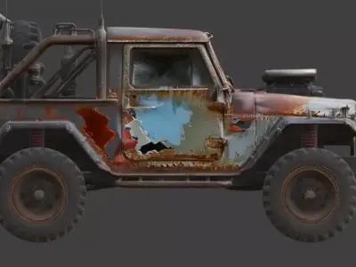 Sport Edition Off-Road 4x4 3D Model V01 Low-poly 3D model