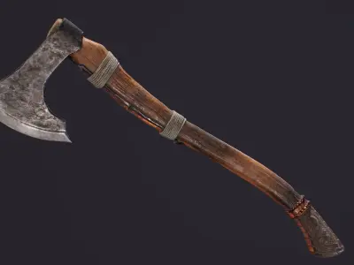 Viking ax Low-poly 3D model purchase