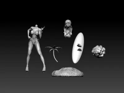 NAMI - ONEPIECE - 3D MODEL - SPLIT PART 3D print model