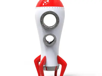 Space Rocket 3D model get
