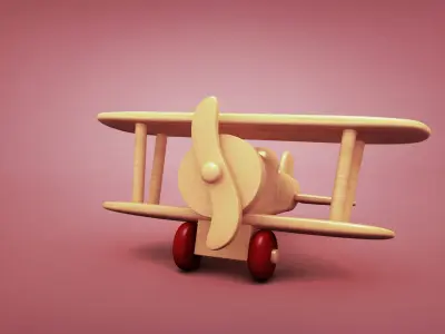 Toy plane 3D model shop