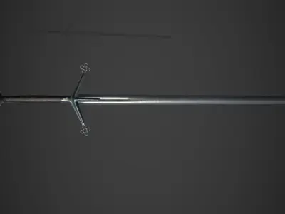 Two-Handed Claymore Sword Low-poly 3D model