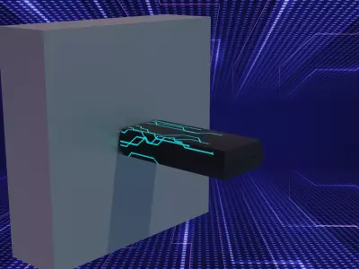 Futuristic USB drive 3D model