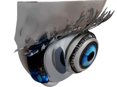 Cybernetic Eye Implant 3D Model 3D model